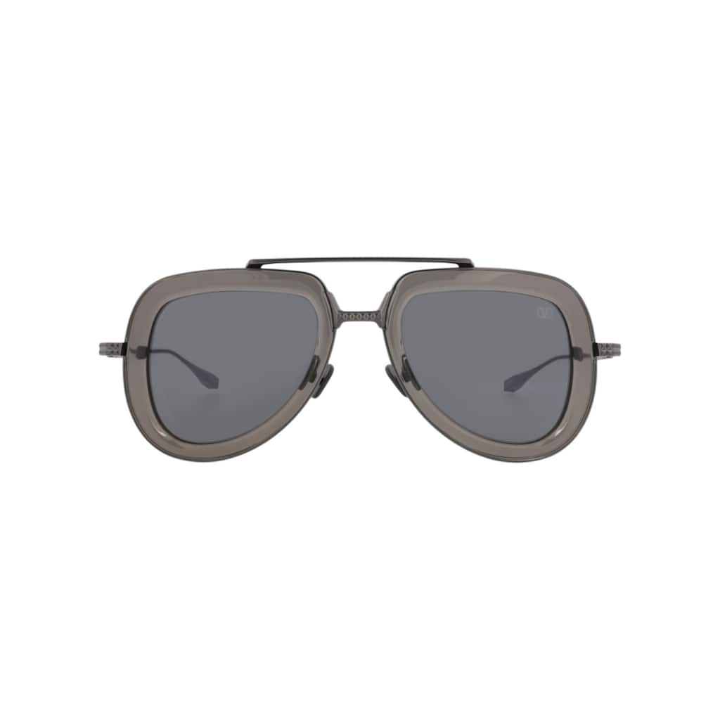 Valentino Aviator-Frame Acetate/Metal Sunglasses