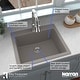 preview thumbnail 32 of 55, Karran Top Mount 25 in. Single Bowl Quartz Kitchen Sink