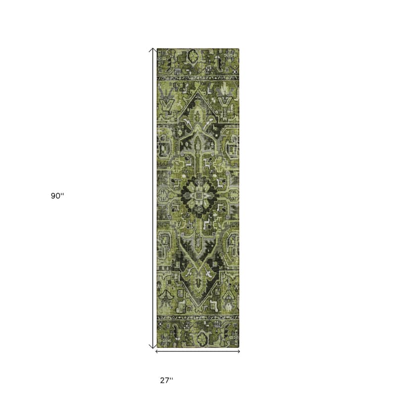 Maso Oriental Weather Resistant Timeless Grace Outdoor Rug
