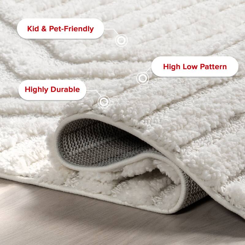 Nuloom Risette Geometric Shag Tassel Area Rug