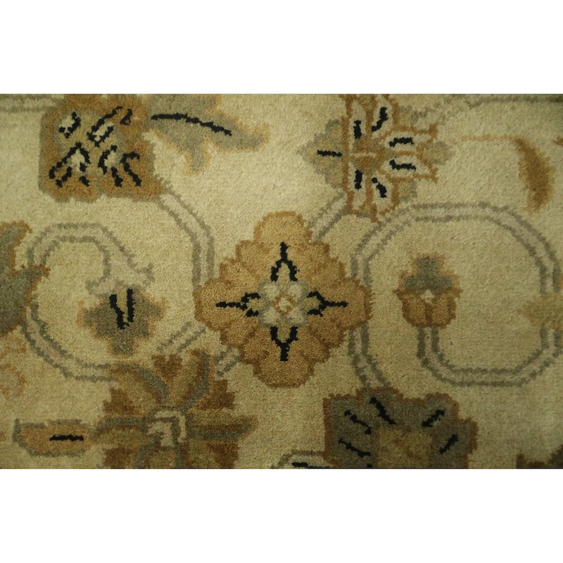 Hand Knotted Oriental 100% Wool Carpet Traditional All-Over Purples Agra Area Rug - 11' 11'' X 9' 0''
