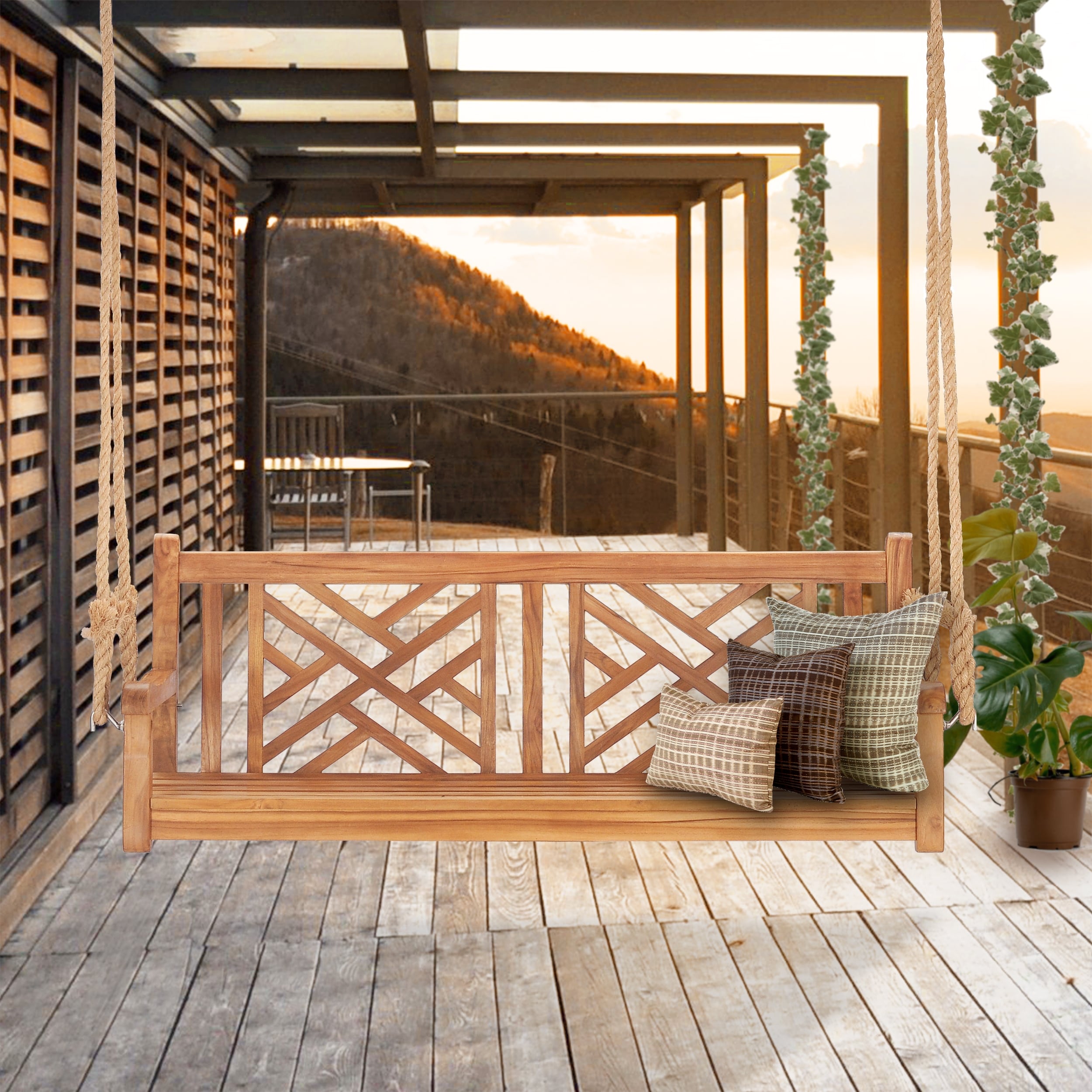 60 inch top porch swing