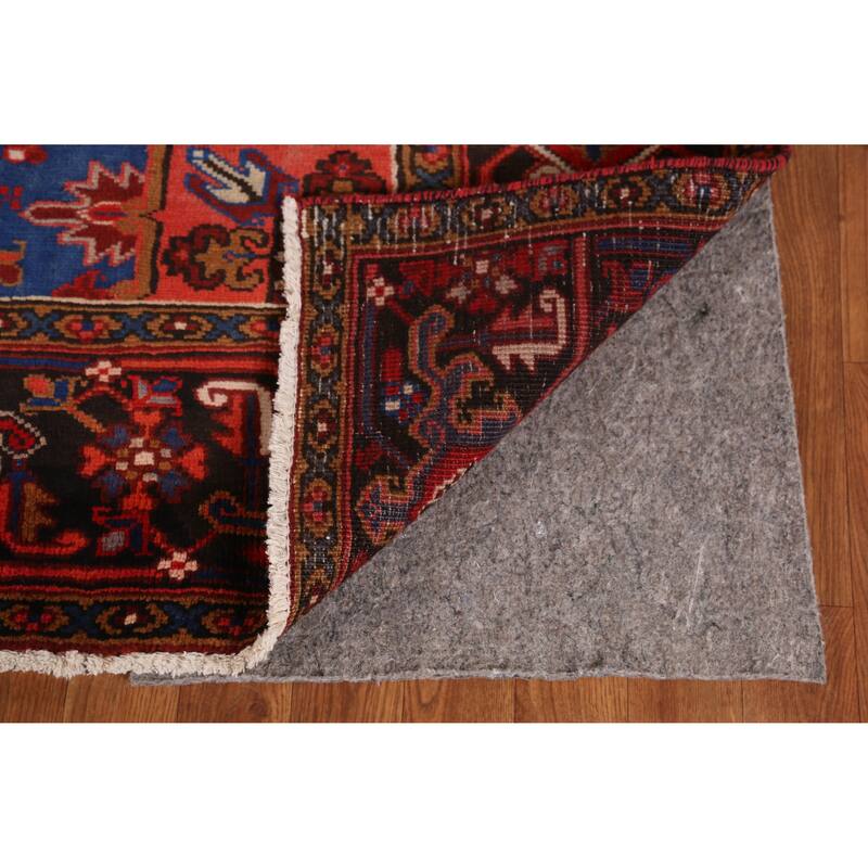 Hand Knotted Oriental 100% Wool Carpet Traditional Medallion Red Heriz Area Rug - 10' 10'' X 8' 1''