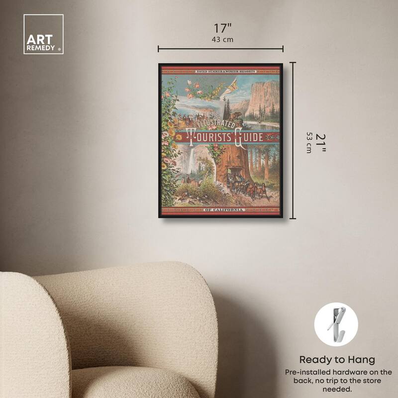 Tourists' Guide to California Canvas by Art Remedy