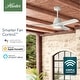 preview thumbnail 9 of 16, Hunter 52" Aeronaut ENERGY STAR Outdoor Ceiling Fan w/ LED Light, Handheld Remote - Contemporary, Transitional - SMART FAN!