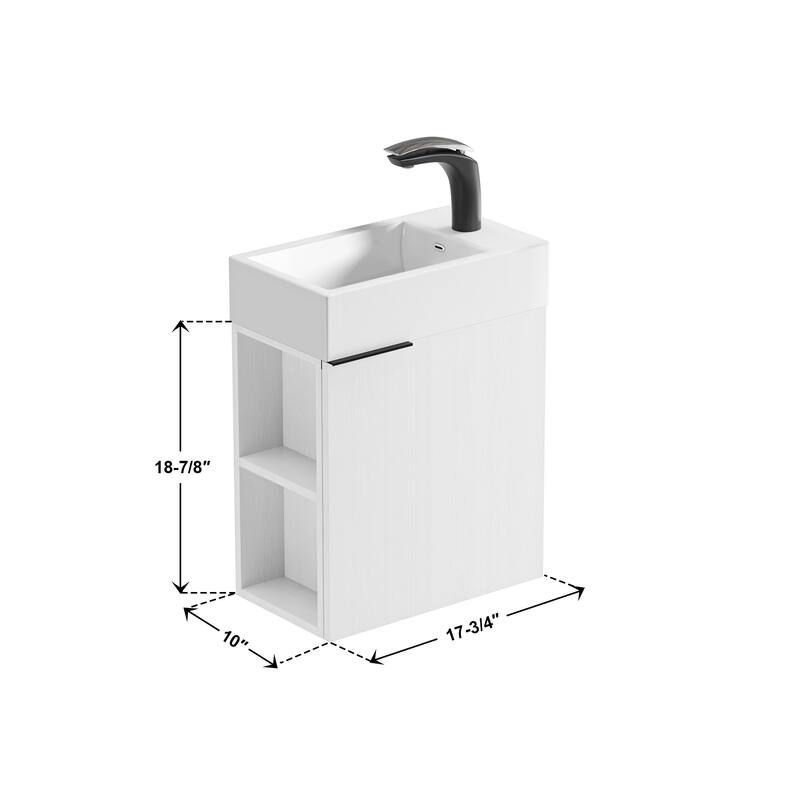 Dowell 18" Series 011 Vanity Set - White Porzelain
