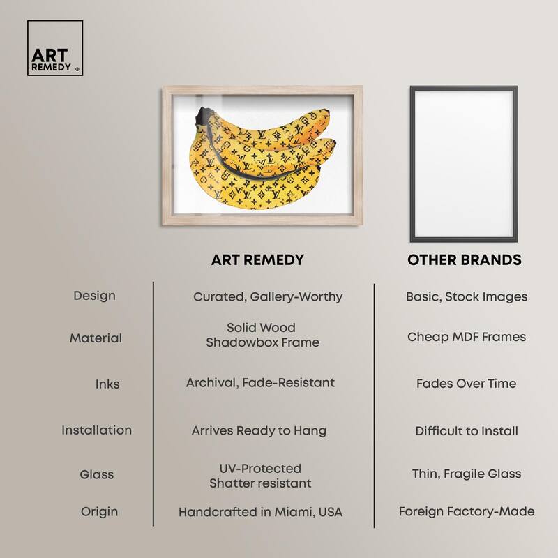 Fashion Bananas Shadowbox by Art Remedy