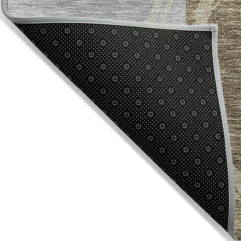 Machine Washable Indoor/ Outdoor Contemporary Chantille Rug