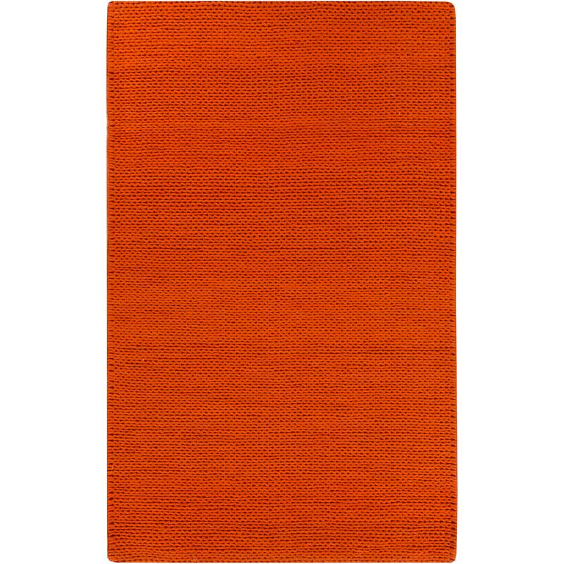 Hand Woven Yale Contemporary Solid Braided New Zealand Wool Area Rug