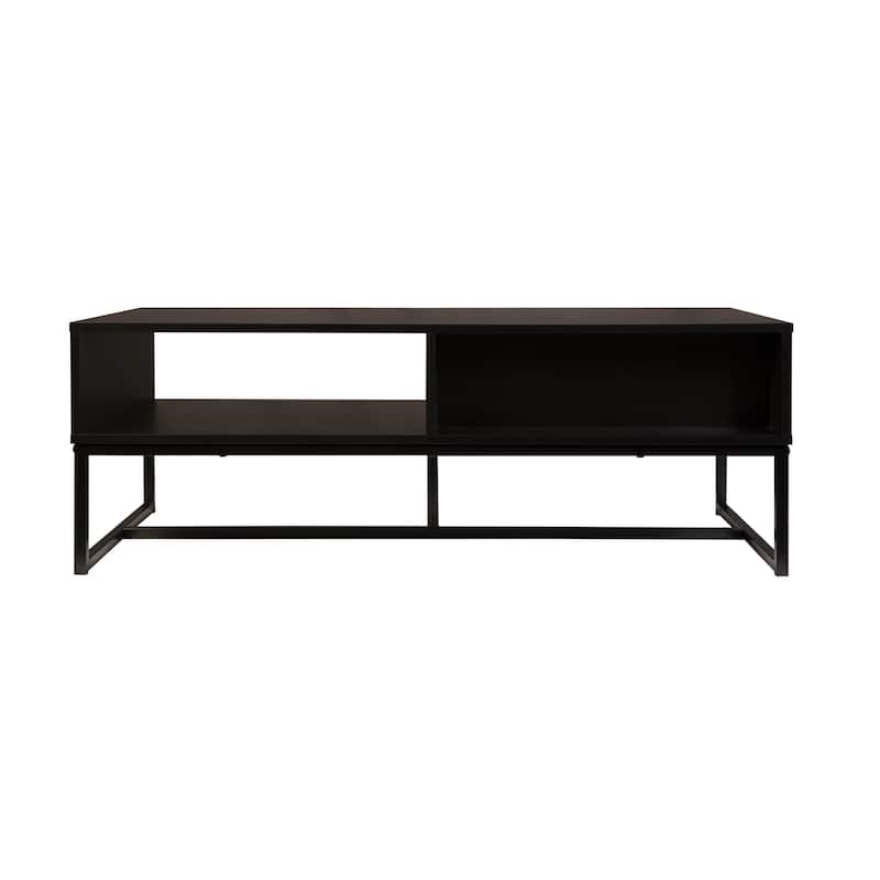 Bali Black Coastal Modern Storage TV Stand