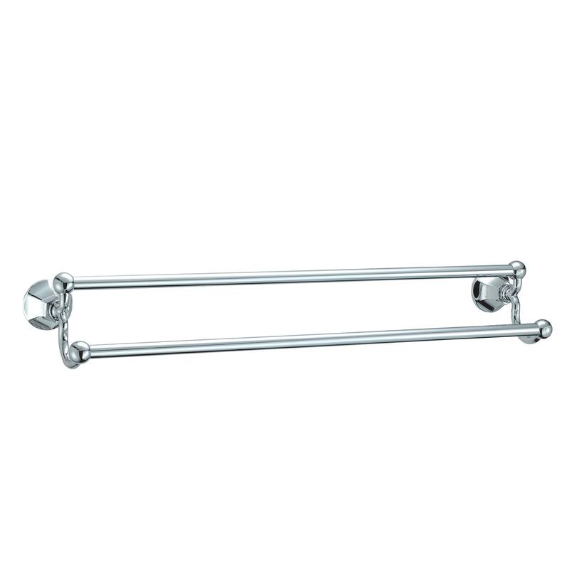 Regent Double 30" Towel Bar - Polished Chrome