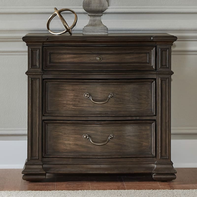 Liberty Furniture Provence Park Bedside Chest with Charging Station