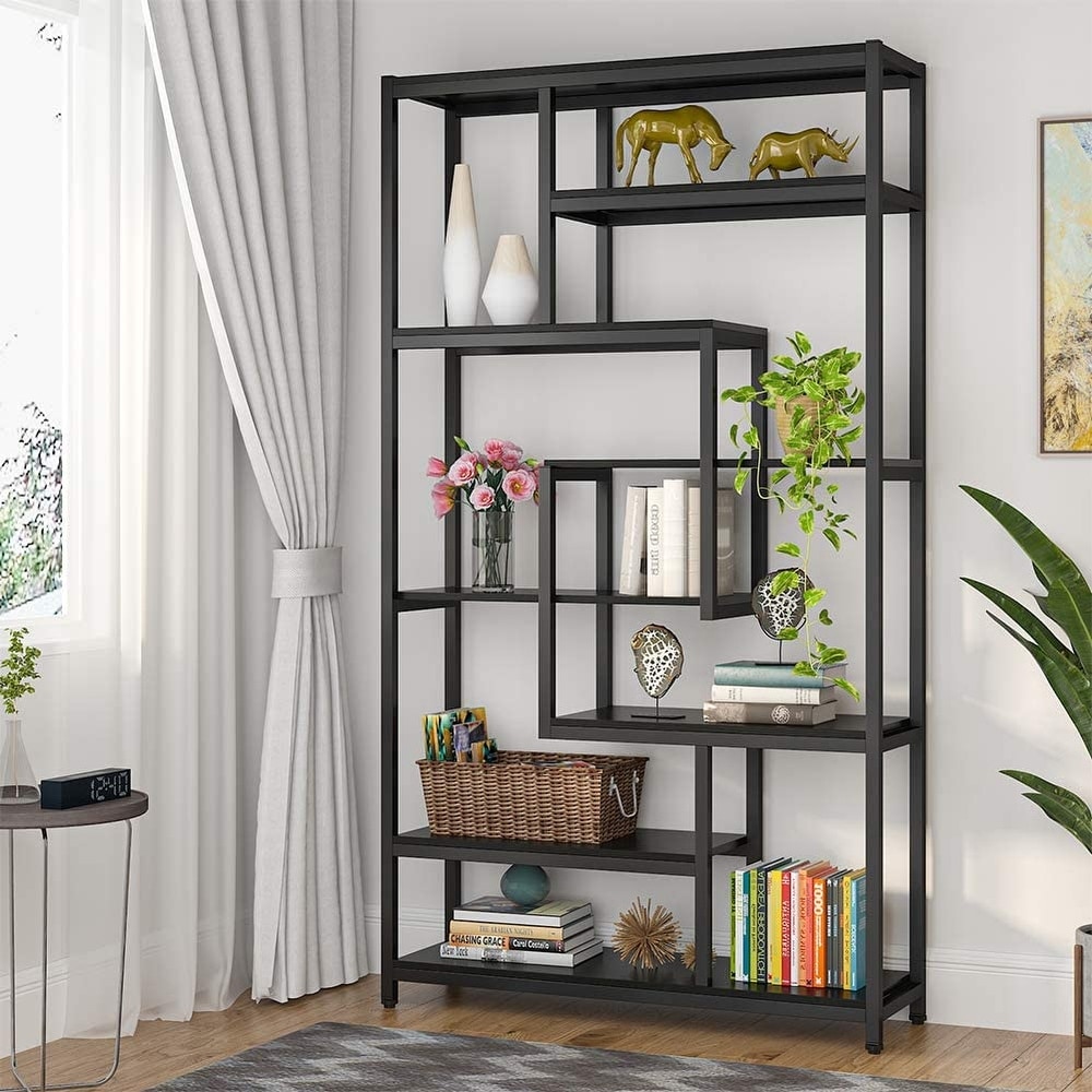https://ak1.ostkcdn.com/images/products/is/images/direct/333ae7c63bfb003e9e20e470c37fbabd52f499e5/8-Shelves-Staggered-Bookshelf%2C-Rustic-Industrial-Etagere-Bookcase.jpg