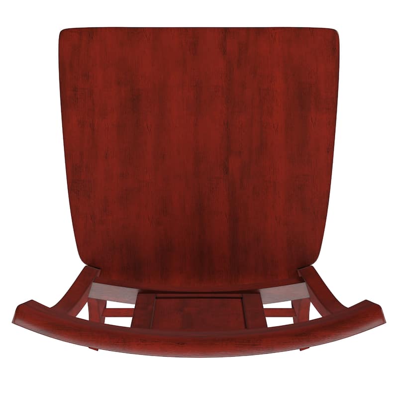 Eleanor Panel Back Wood Counter Chair (Set of 2) by iNSPIRE Q Classic