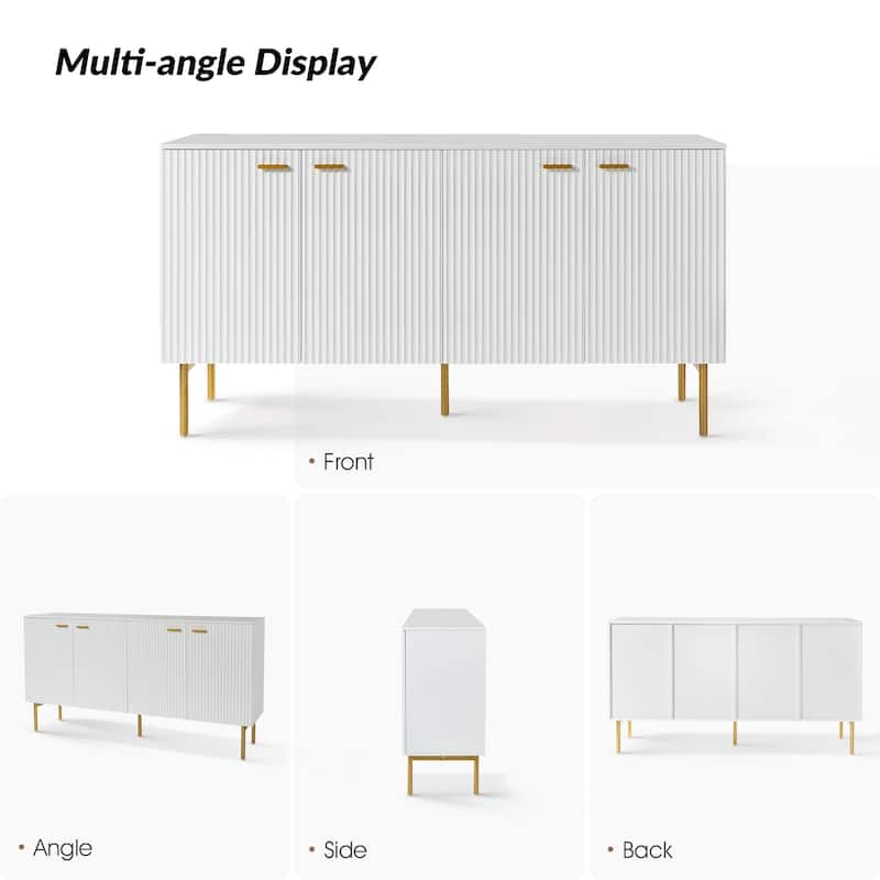 Gilb Modern Storage Sideboard with Adjustable Shelves By HULALA HOME
