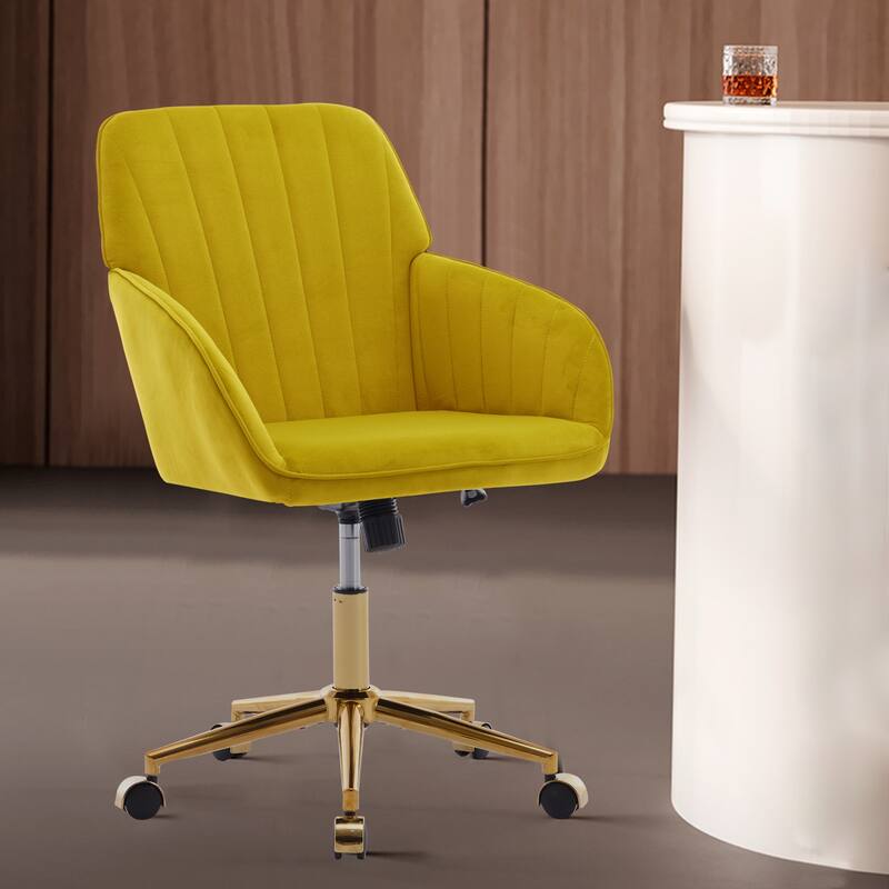 Modern Upholstered Swivel Office Chair