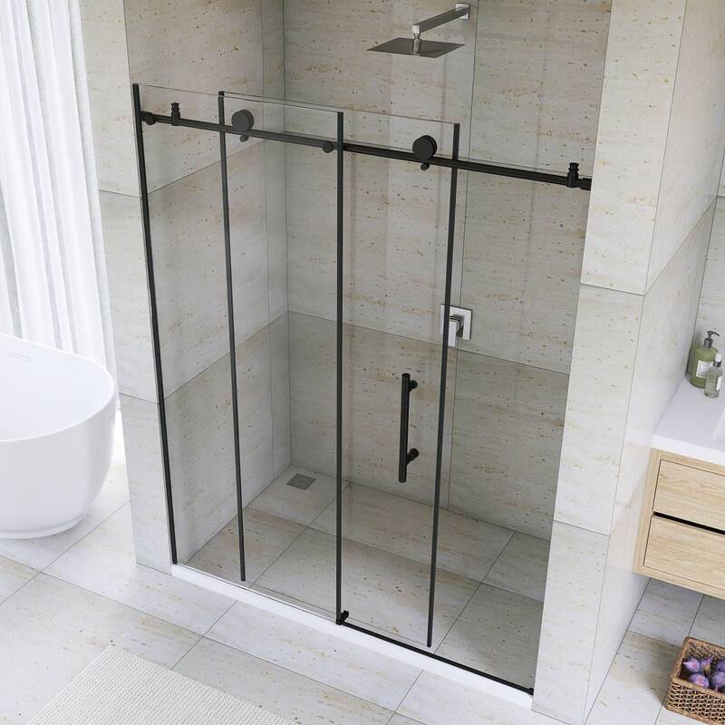 60" x 76" Sliding Frameless Shower Door - 60'' x 0.31'' x 76''
