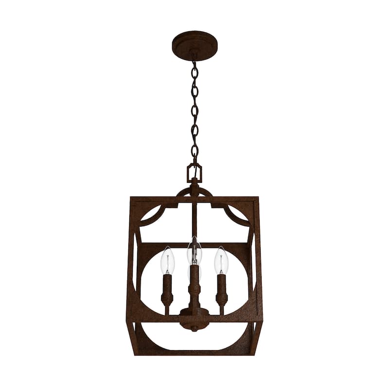 Hunter 12" Highland Hill 4-Light Pendant - Kitchen Island, Dining Room, Entry - Farmhouse, Rustic