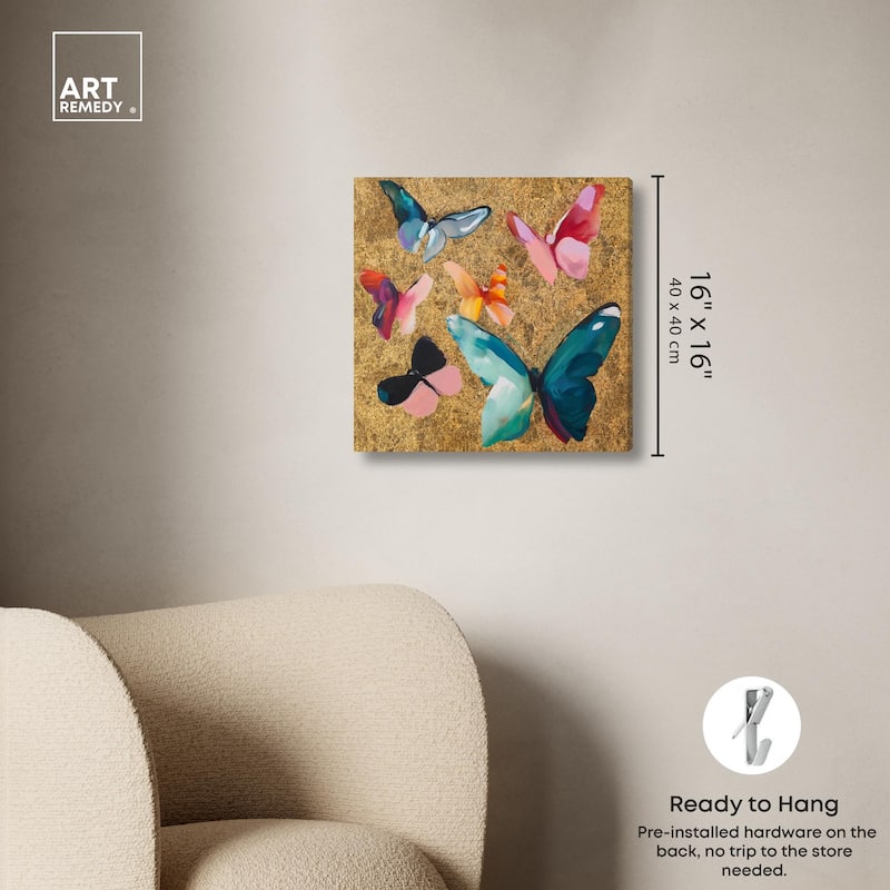 Spectrum of Wings Canvas by Art Remedy, Gallery Wrapped