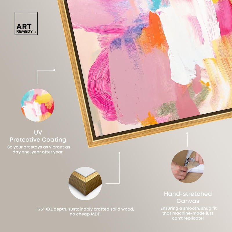 Pastel Riot II Colorful Canvas by Art Remedy