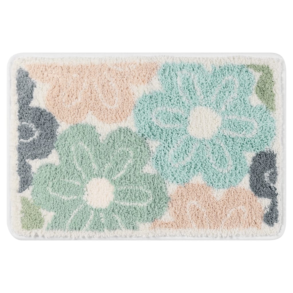 Non Slip Bath Mat for Bathroom Absorbent Fluffy Soft Bathroom Mat Microfiber Bathroom Floor Rug