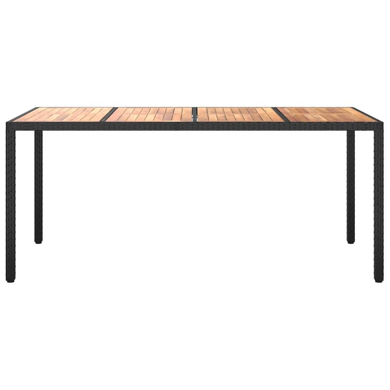 vidaXL Solid Wood Acacia Patio Table Desk Furniture Black/Gray Multi Sizes