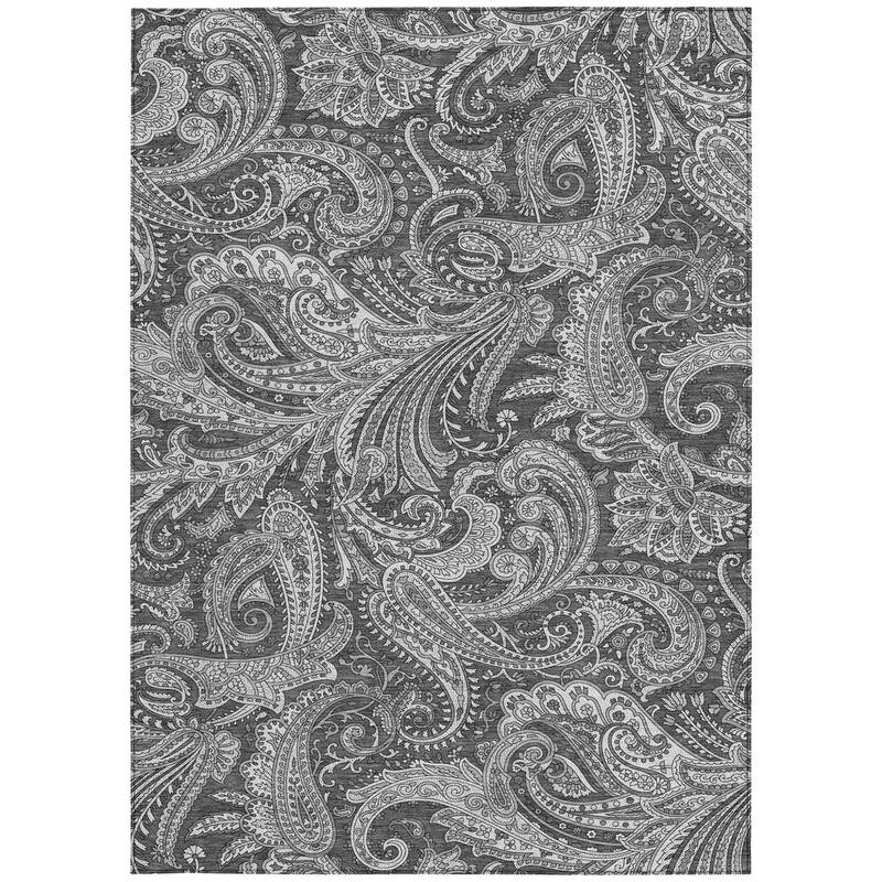 HomeRoots Paisley Transitional Rectangle Outdoor Rug