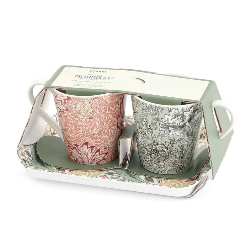 Portmeirion Morris & Co Mug & Tray Set