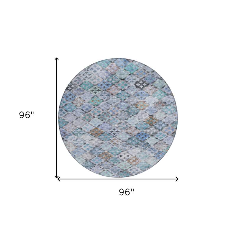 HomeRoots Geometric Transitional Rectangle Outdoor Rug
