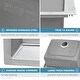 preview thumbnail 5 of 8, Ruvati 33 x 22 inch Drop-in Topmount Kitchen Sink 16 Gauge Stainless Steel 60/40 Double Bowl - RVM5166 - 8' x 11'