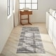 preview thumbnail 27 of 40, Calvin Klein Rush Abstract Modern Neutral Area Rug 2'3" x 10' - Grey/Beige