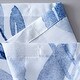 preview thumbnail 2 of 4, Dainty Home Blue Florals Printed Fabric 3D Designed Textured Fabric Shower Curtain 70" x 72"