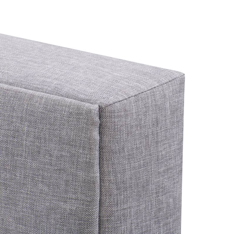 Bellevue Wide-Rectangle Panel Upholstered Bed Frame, Full