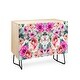 preview thumbnail 12 of 16, Deny Designs Geometrical Flowers Credenza (Birch or Walnut, 3 Leg Options)