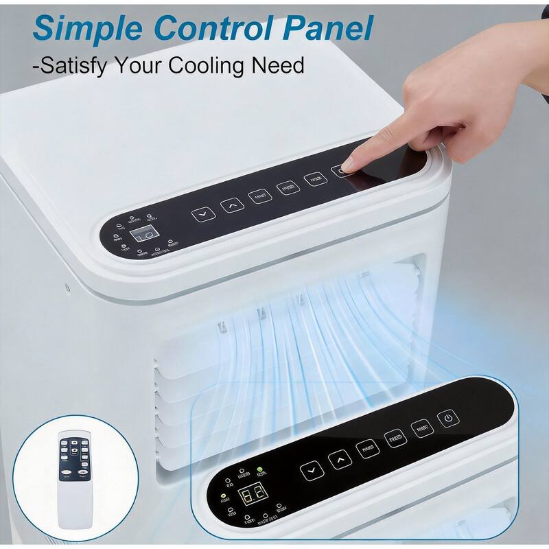 10000 BTU Portable Air Conditioners, with Cooling, Dehumidifier & Fan