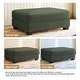 preview thumbnail 41 of 56, Modern Corduroy Fabric Oversized Accent Ottoman