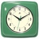 preview thumbnail 1 of 63, Infinity Instruments Retro 9.25-inch Square Wall Clock - 9.25 x 1.875 x 9.5 Retro Mint Green