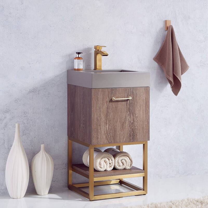 Miseno MV789018-NM Alistair 18" Free Standing Single Basin Vanity Set