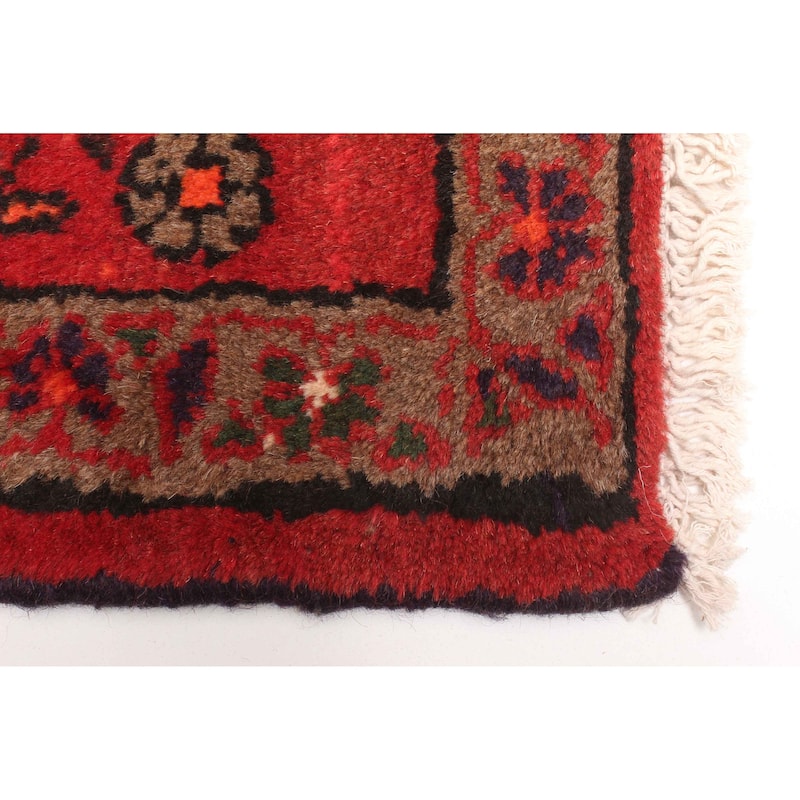 ECARPETGALLERY Hand-knotted Andelz Red Wool Rug - 4'4 x 6'5