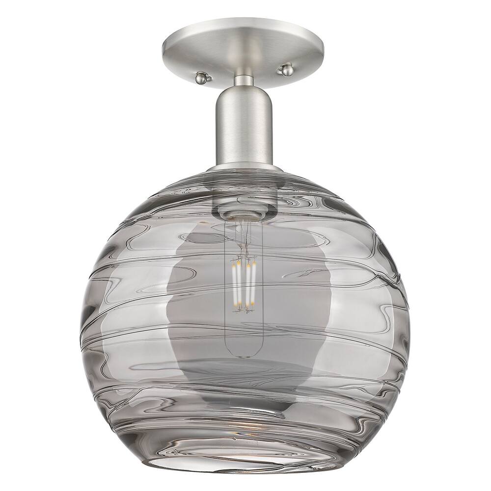 Innovations Lighting 716-1C-14-10 Athens Deco Swirl Semi-Flush Athens