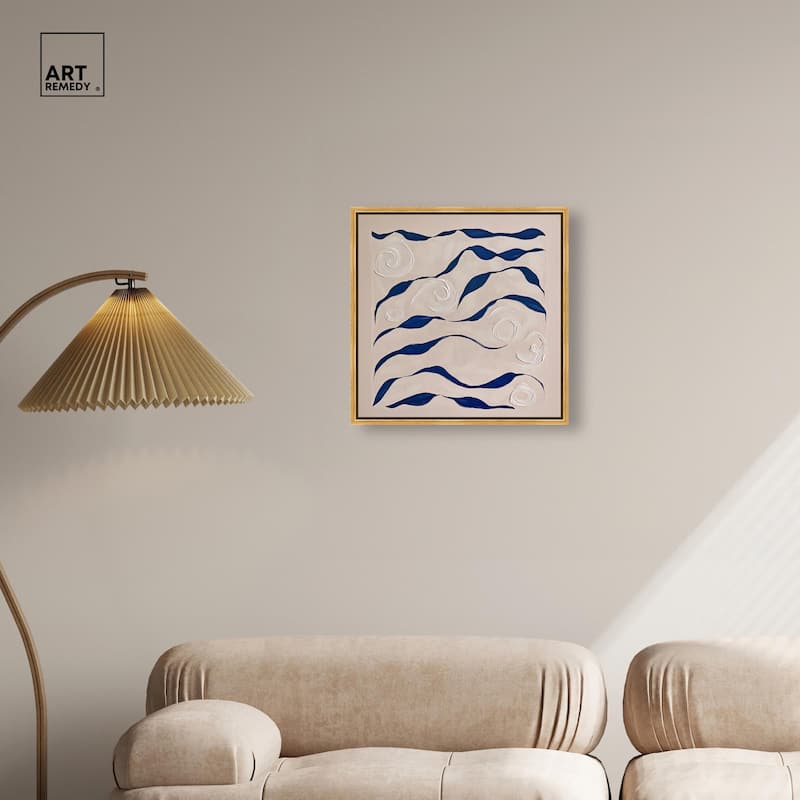 Acrylic Waves Canvas by Art Remedy