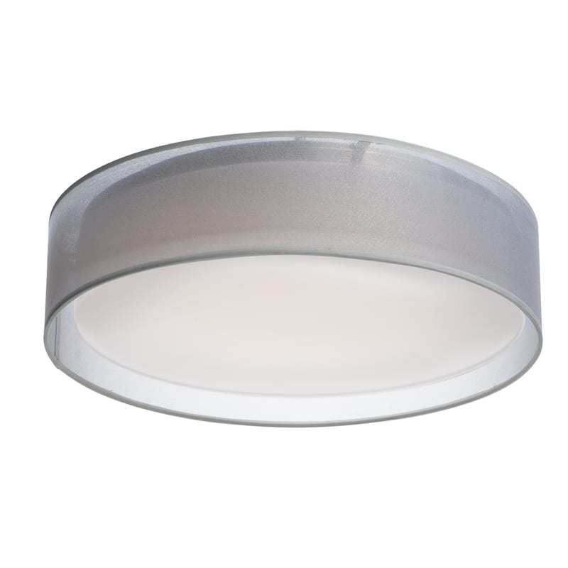 Prime 20"W LED Flush Mount - white organza