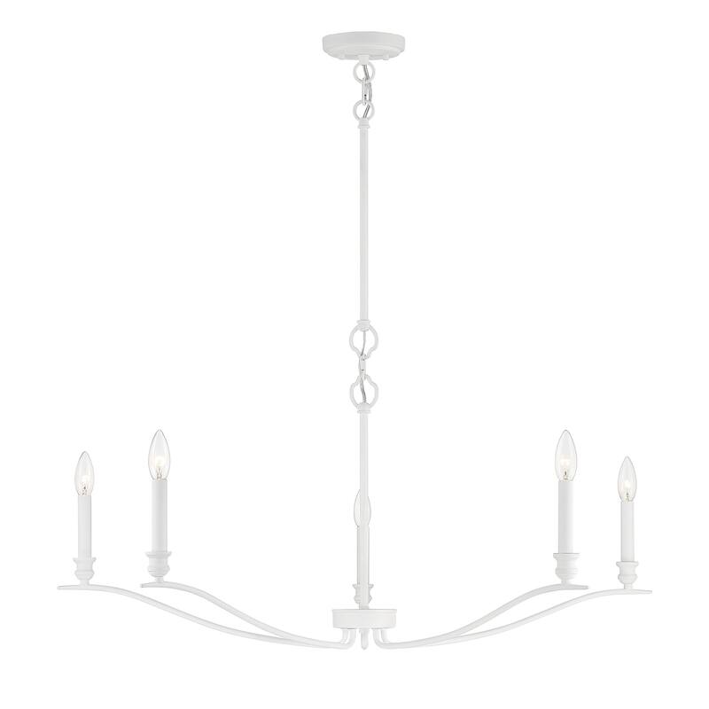 Meridian M10086 5 Light 15" Tall Taper Candle Style Chandelier