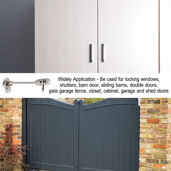 Shop 6 Stainless Steel Cabin Hook Eye Latch Privacy Hooks