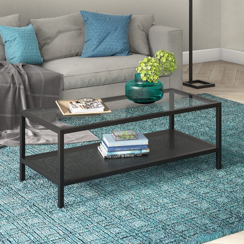 Rigan Coffee Table - 45" Blackened Bronze