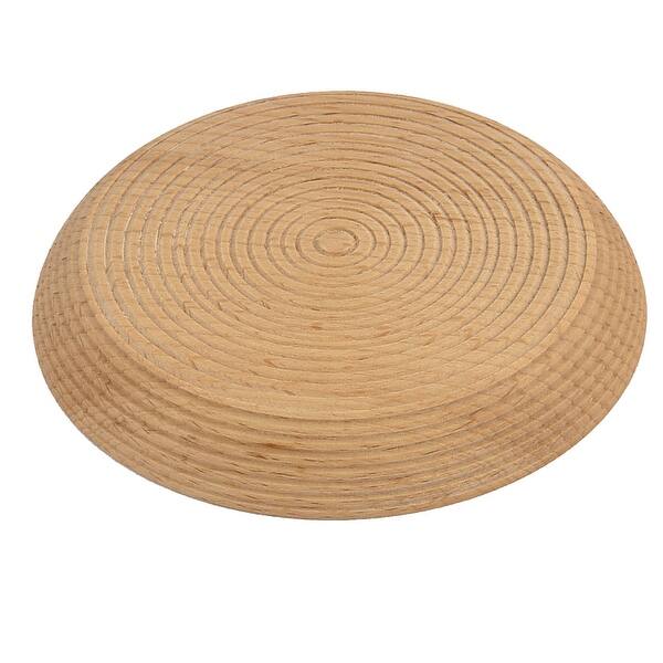 Restaurant Wood Grain Pattern Round Shape Tea Cup Mat Tray Wood Grain Pattern Round Shape