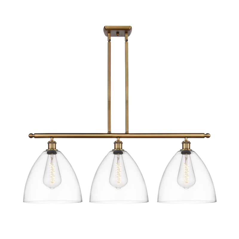 Innovations Lighting 516-3I-14-39 Bristol Linear Bristol 3 Light 39" - Brushed Brass / Clear