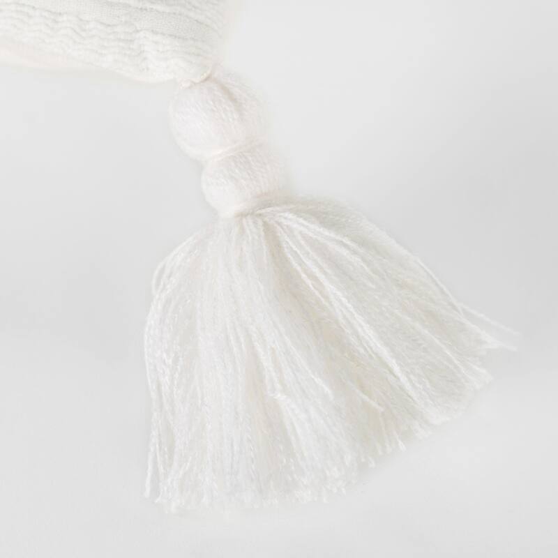 Solid With Tonal Abstract Cotton Pillow Cover