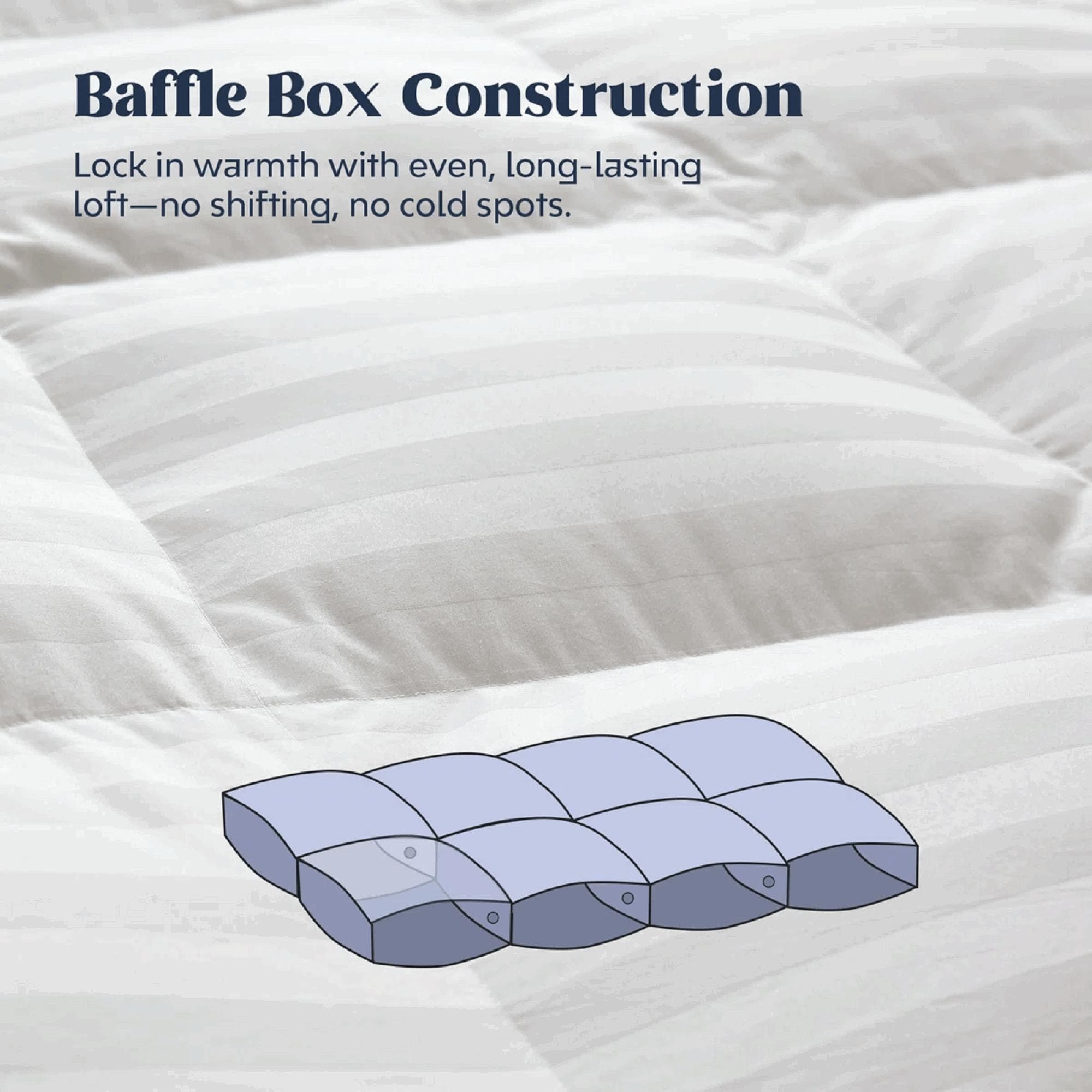 как выглядит All Season 600 Fill Power 500 TC White Goose Down Comforter фото