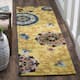 SAFAVIEH Handmade Blossom Nelia Modern Floral Wool Rug - 2'3" x 12' Runner - Gold/Multi